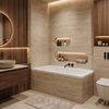 Built-in acrylic bathtub Rea Gloria 130