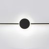 LED Wall lamp 40CM APP848-1W ROUND BLACK