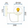 Wall lamp APP910-1W E27