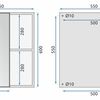 Conjunto de muebles de baño con lavabo Mario 60cm Grey