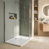 shower tray Rea Belmond White 90x120 Chrome
