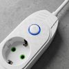 Prelungitor Multipriză 3 prize + 2x USB-A + USB-C JNH024-3B White