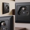 RTV-SAT Antenos Lizdas su Rėmeliu OSTE JNH011-A BLACK