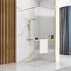 Shower screen Rea Aero Intimo Gold Brush 90 Walk In + EVO