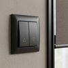 Žalúziový Spínač s Rámikom OSTE JNH009-W BLACK