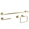 Badezimmer-Accessoire-Set GRID Gold 4-teilig