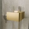 Puerta de ducha Rea Atlas 90 Brush Gold