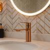 Bathroom faucet REA Storm COPPER BRUSH Low