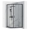 Shower enclosure REA Look Black 90x90 + Shower tray Look White