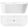 Wall acrylic bath CAPRI 160cm