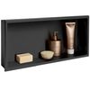 raft baie incastrat perete 30x60 black matt