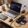 Prelungitor Multipriză 3 prize + 2x USB-A + USB-C JNH024-3B Black