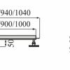 Linear drainage CALANI ECO360 SLIM CHROME 60