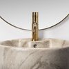 Freestanding ceramic basin Blanka Natural Mat Marble