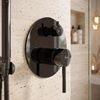 Kit de douche encastré REA Lungo Black Metallic + BOX