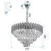 Lampe suspendue Cristal G060-CP 60CM