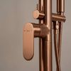 Szabadon álló padló csaptelep Rea Logan Brush Copper