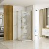 Cabina de ducha REA Hugo 80x90 Gold Brush