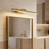 Kúpeľňové nástenné LED svietidlo SWE008-1W 58cm BRUSH GOLD