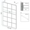 Shower screen Rea Bler-1 120  + shelf and hanger EVO