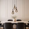 Lamp APP1125-3CP Black Gold