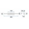Bad LED-Wandleuchte APP1857-1W 40cm Chrome
