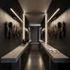 Bad LED-Wandleuchte APP1868-1W 80 cm Black