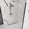 Shower screen Rea Aero Intimo Black Mat 120