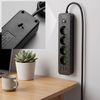 Prelungitor Multipriză 4 prize + 2x USB-A + USB-C JNH021-4A Black