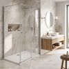 shower tray Rea Belmond White 80x100 Chrome