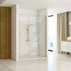 Shower doors Rea Hugo 90 Gold Brush + Shower screen 30