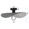 Люстра APP1827-1CP NATURE BLACK