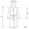 Bathrobe men Jordan Ecru Grey M