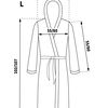 Bathrobe Jordan Grey-Navy M