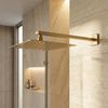 Čtvercová hlavová sprcha REA JS-P015BG 25cm Brush Gold