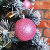 Christmas tree ornaments PINK 100pcs KL-21X03