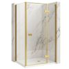 Καμπίνα Ντους Rea Atlas 120x90 Brush Gold