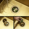 Сталева мийка для кухні Toby BRUSH GOLD