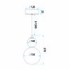 Lámpara de techo colgante LED LHJ112-2CP oro cepillado