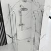 Shower enclosure Rea Molier Chrome Double 90x90