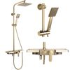 Shower set Rea Bravo Brush Gold
