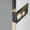 UGRADBENA KUPAONSKA POLICA LED 30x45 black