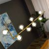 Deckenlampe Gold Glas Kugel 8 Stk. APP615-8CP