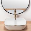 Lavabo sobre encimera Rea Belinda Gold Edge