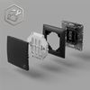 Doorbell Push Button OSTE JNH008-W BLACK
