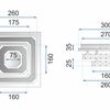 Lampe LED 24W Carrée APP410-C