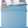 Colcha de cama doble cara Diamante L.Grey / Blue