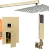 Built-in shower set FENIX GOLD + BOX