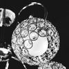 Candelabru cu lampă de cristal cu frunze metalice APP636-5C