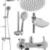 Kit de douche LUIS Chrome